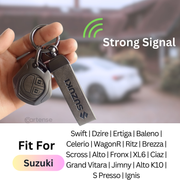 Metal Leather Key Cover for Suzuki Swift, Dzire, Ertiga, Baleno, Celerio, WagonR, Ritz, Brezza, Scross, Alto, Fronx, XL6, Ciaz, Grand Vitara, Jimny, Alto K10, S Presso, Ignis |for Toyoto Rumion, Hyryder, Urben Cruiser, Galanza | 2 Button Key