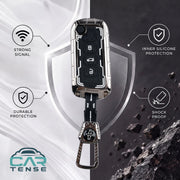 Cartense Iron Core Series Key cover For Mahindra Scorpio, XUV 300, Marazzo, XUV 700, 3XO, XUV 400 EV, Bolero, Thar, TUV 3 & Thar Roxx | 3 Button Flip Key