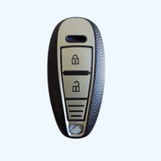 TPU Leather Key Cover for Suzuki Baleno, Ciaz, Grand Vitara, Brezza, S Cross, Swift, Ignis, XL6, Fronx | 2 Button Smart Key