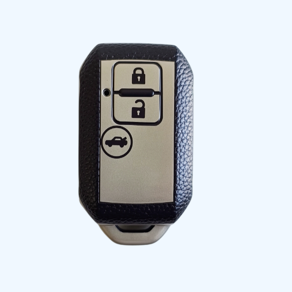 TPU Leather Key Cover for Suzuki Ertiga, Swift, Dzire, Baleno, Ignis, XL6, Franzo, Celerio, Ciaz, Brezza, Jimny | 3 Button Smart Key