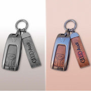 Combo offer AUDI lover Metal Leather Key Cover For Audi Q5, A5, A8, Q7, A4, A6 3 button smart key