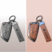 COMBO OFFER BMW LOVER METAL LEATHER KEY COVER FOR BMW GT – SERIES | X SERIES | 5 SERIES | M – SERIES | 3 SERIES |7 SERIES OF 4 BUTTON CAR KEY COVER